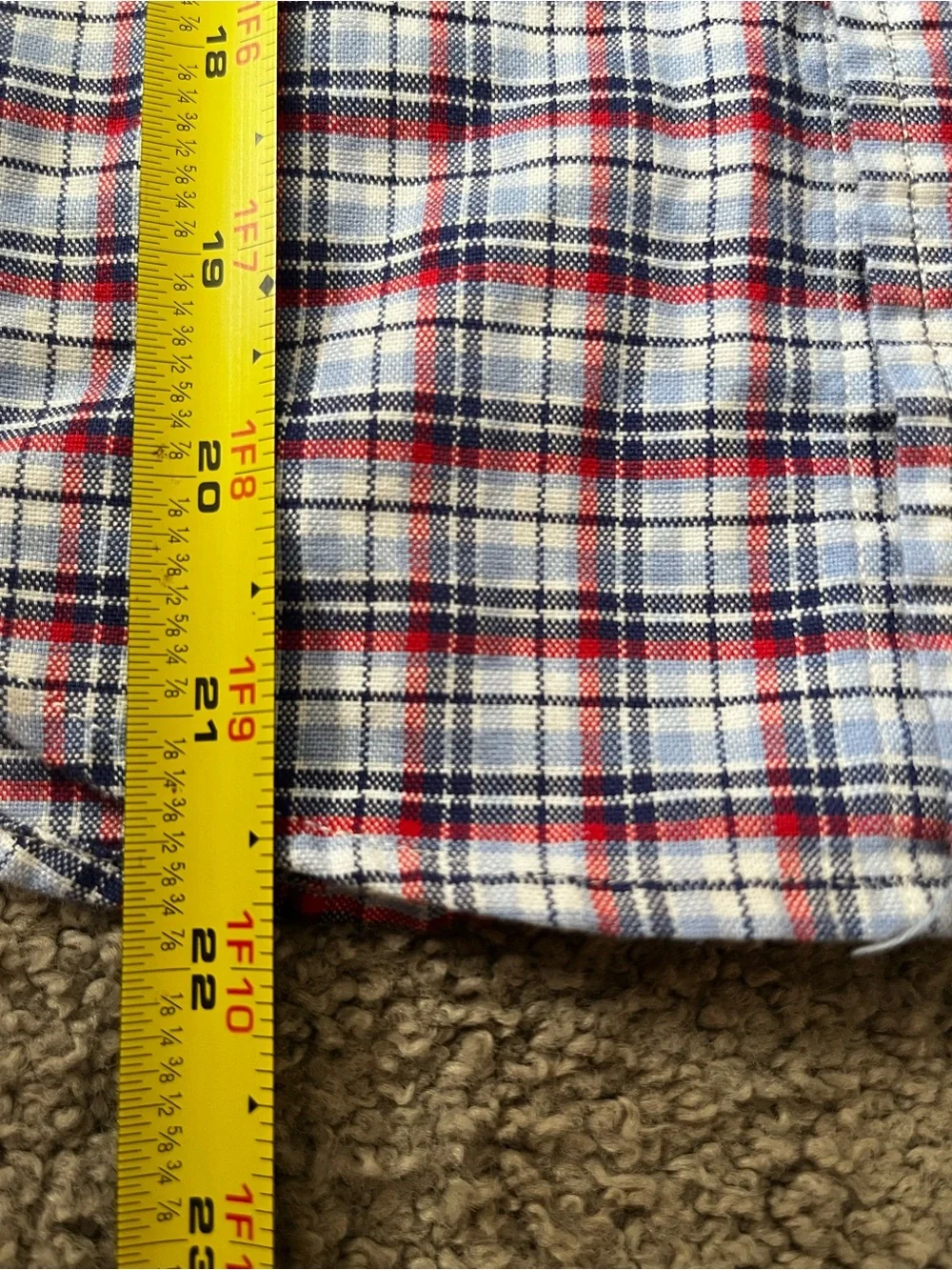 Ralph Lauren - Blue, Red & White Plaid Button-Down Shirt - Boy’s Size S/P (8)